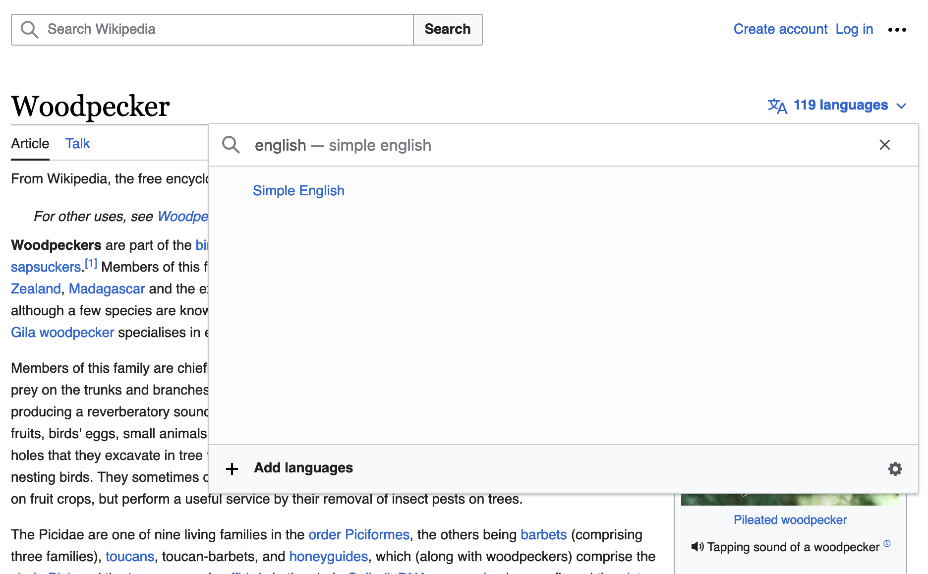 Jak najít Plain English verzi stránky na Wikipedii.